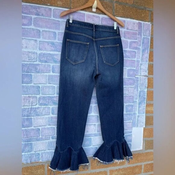 Rebecca Taylor La Vie Ruffle Hem Jeans 29 - Picture 5 of 9